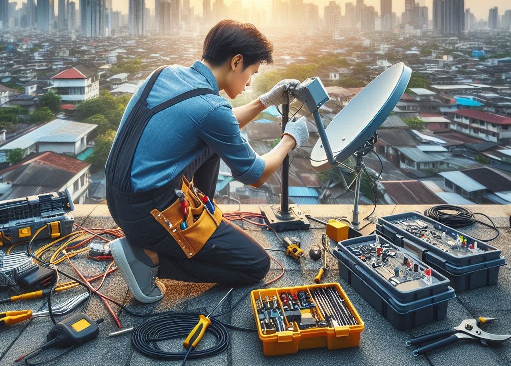 Satellite Dish Installation - SMATV System