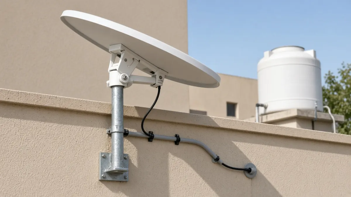 Starlink Roof Installation by Borassus Electronics